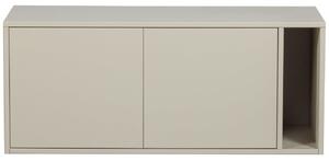 -25 % Dny MOMENTI– WOOOD Béžový dřevěný TV stolek Settle Down 108 x 44 cm