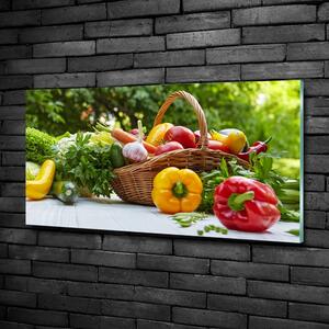 Foto obraz skleněný horizontální Koš zeleniny osh-86208053