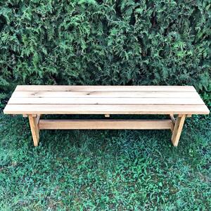 KULHÁNEK Zahradní lavice bez opěradla - klasická Délka: 160 cm, Odstín nátěru: olej - bezbarvý
