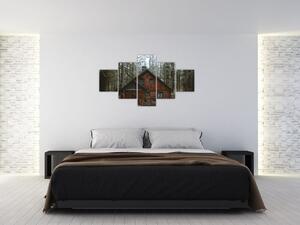 Obraz - Horská chata (125x70 cm)