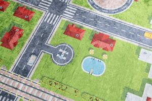Dětský koberec s motivem zeleného města Šířka: 160 cm | Délka: 220 cm
