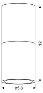 Stropní svítidlo TUBA 1xGU10/50W/230V černá
