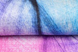 Modrý a růžový abstraktní trendový koberec Šířka: 80 cm | Délka: 150 cm
