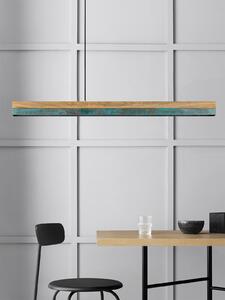 Lineární svítidlo Gant C2 2700K, d. 92cm, oxidovaná měď Barva el. vedení: Grafitová šedá, Povrch - materiál: Dubové dřevo, Délka kabelu: 1,8 m