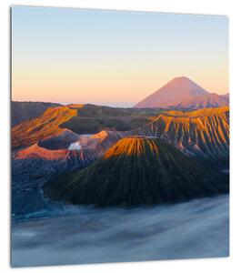Obraz hory Bromo v Indonésii (30x30 cm)