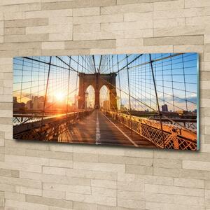 Moderní skleněný obraz z fotografie Brooklynský most osh-87335557