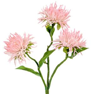 Autronic Chryzantéma, barva růžová ojíněná Květina umělá KUC2554