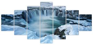 Obraz - Vodopád Bohů, Island (210x100 cm)