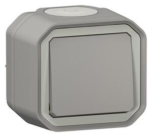 Legrand - Schodišťový vypínač č. 6 PLEXO IP55 šedá