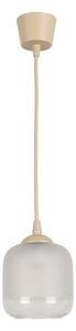 Brilagi - LED Lustr na lanku RETRO GLASS 1xE27/60W/230V pr. 14 cm béžová/bílá