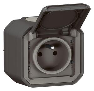 Legrand - Venkovní zásuvka 250V/16A PLEXO IP55 antracit