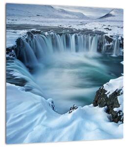 Obraz - Vodopád Bohů, Island (30x30 cm)