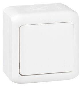 Legrand - Nástěnný jednopólový vypínač č. 1 FORIX IP44 bílá
