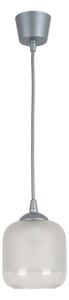 Brilagi - LED Lustr na lanku RETRO GLASS 1xE27/60W/230V pr. 14 cm stříbrná/bílá