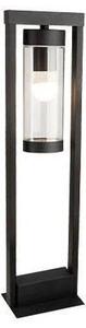 Venkovní lampa 1xE27/60W/230V IP44 černá/kouřová hnědá
