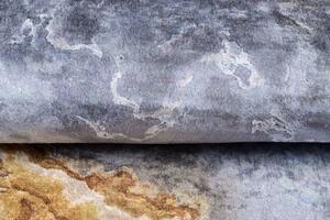 Moderní šedý koberec s abstraktním vzorem Šířka: 80 cm | Délka: 150 cm