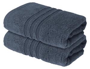 Livarno® Froté ručník Zero Twist, 50 x 100 cm, 500 g/m2, 2 kusy (modrá) (100398571002)