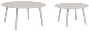 Bizzotto Světle šedý zahradní set stolků Aminta 60/80 cm