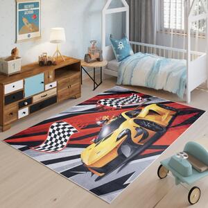 Dětský koberec s motivem závodního auta Šířka: 80 cm | Délka: 150 cm