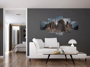 Obraz - Tři Zuby, Italské Dolomity (125x70 cm)