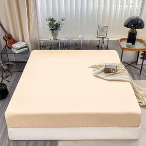 Homa jersey prostěradlo BASIC beige 115 g Homa jersey prostěradlo BASIC beige 115 g - 90/100x200 cm