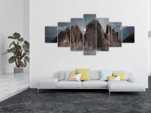 Obraz - Tři Zuby, Italské Dolomity (210x100 cm)