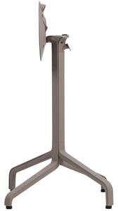 Nardi Šedohnědá hliníková stolová sklápěcí podnož Frasca Mini 72 cm