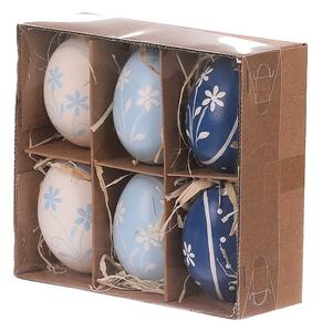 Autronic Kraslice z pravých vajíček, modro-bílá varianta Cena za 6ks v krabičce VEL6022