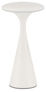 Nova Luce Bílá kovová nabíjecí stolní LED lampa Grigio