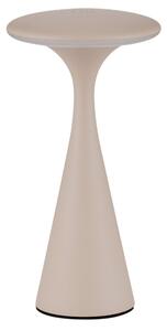 Nova Luce Béžová kovová nabíjecí stolní LED lampa Grigio
