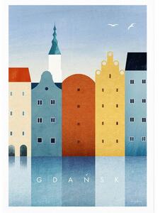Plakát 30x40 cm Gdansk – Travelposter