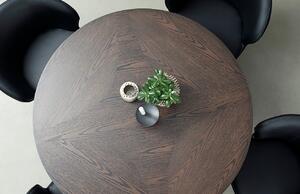 Tmavě hnědý dubový jídelní stůl Unique Furniture Latina 120 cm