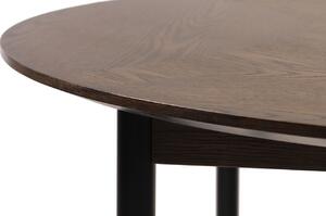 Tmavě hnědý dubový jídelní stůl Unique Furniture Latina 120 cm