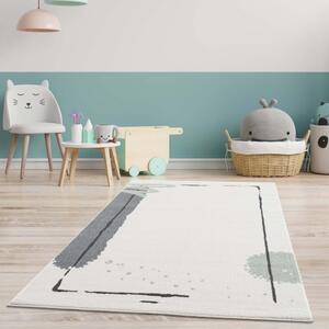 Jemný koberec do dětského pokoje krémové barvy