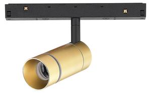 Mantra 9070 Magneto 48V Split, černozlatý spot LED 7W 3000K 38°, on/off, průměr 4,3cm