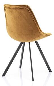 Minimalistická židle Belle - Béžovo-hnědá