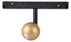 Mantra 8384 Magneto 48V Gruissan, černozlatý spot LED 7W 3000K 38°, on/off, průměr 5,5cm