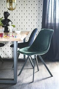 Minimalistická židle Belle - Tmavě zeleno-šedá