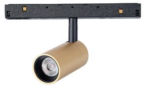 Mantra 8382 Magneto 48V, černozlatý spot LED 7W 3000K 38°, on/off, průměr 4,3cm