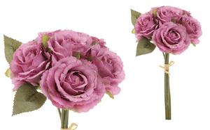 Autronic Puget růží - vzhled sušených růží, barva tmavá lila KUY002-LILA-DK