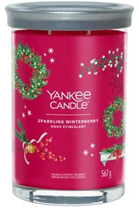 Velká vonná svíčka Yankee Candle Sparkling Winterberry Signature Tumbler