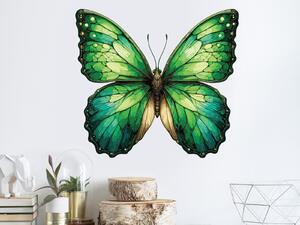 Zelený motýl arch 75 x 68 cm