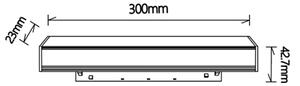 Mantra 8991 Magneto 48V, černý lineární modul LED 8W 2700K 120°, TRIAC, délka 30cm