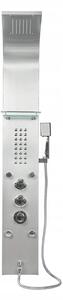 Sprchový panel CASCADA 5v1 - s termostatem a výtokem do vany - inox
