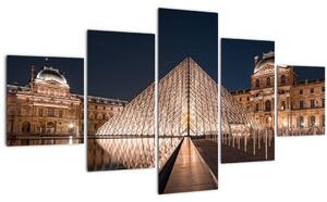 Obraz - Louvre v noci (125x70 cm)