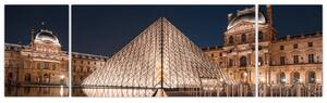 Obraz - Louvre v noci (170x50 cm)