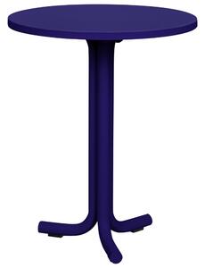 Noo.ma Modrý kovový zahradní bistro stolek Nokk ⌀ 59 cm