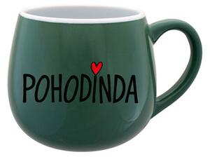 POHODINDA - zelený keramický hrníček 300 ml