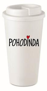POHODINDA - bílý termohrnek 475 ml