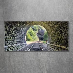 Moderní skleněný obraz z fotografie Železniční tunel osh-89174539